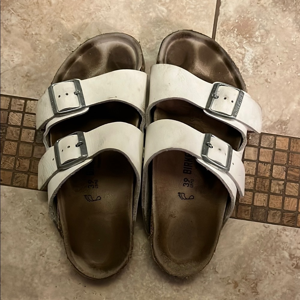 Birkenstock White Sandals
